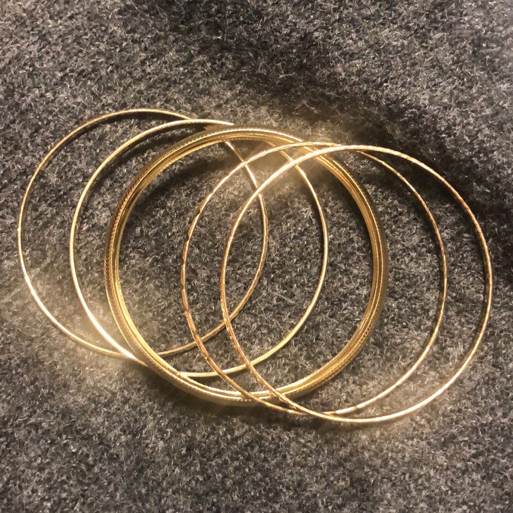Gold bangles